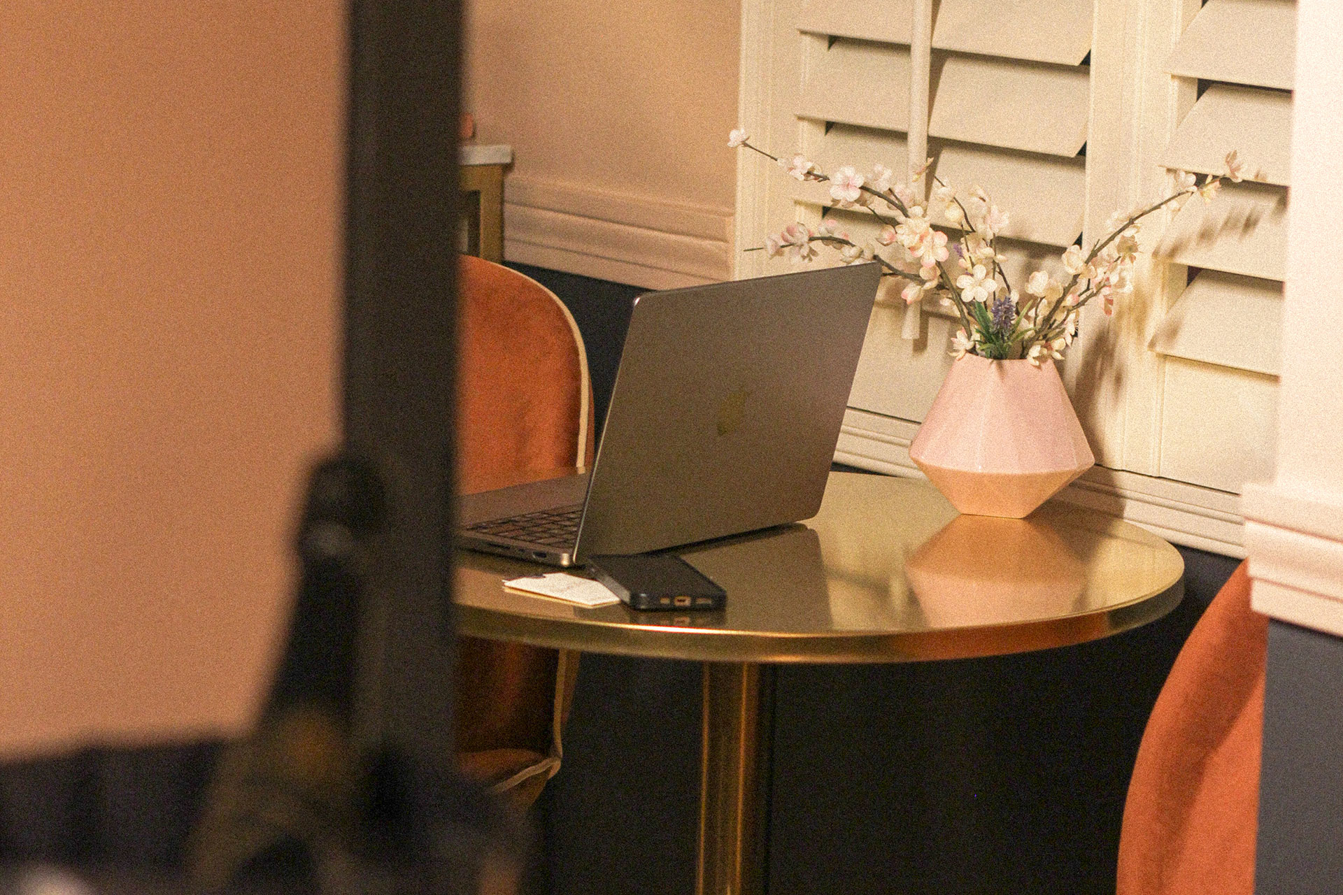 macbook on table in knoxville room