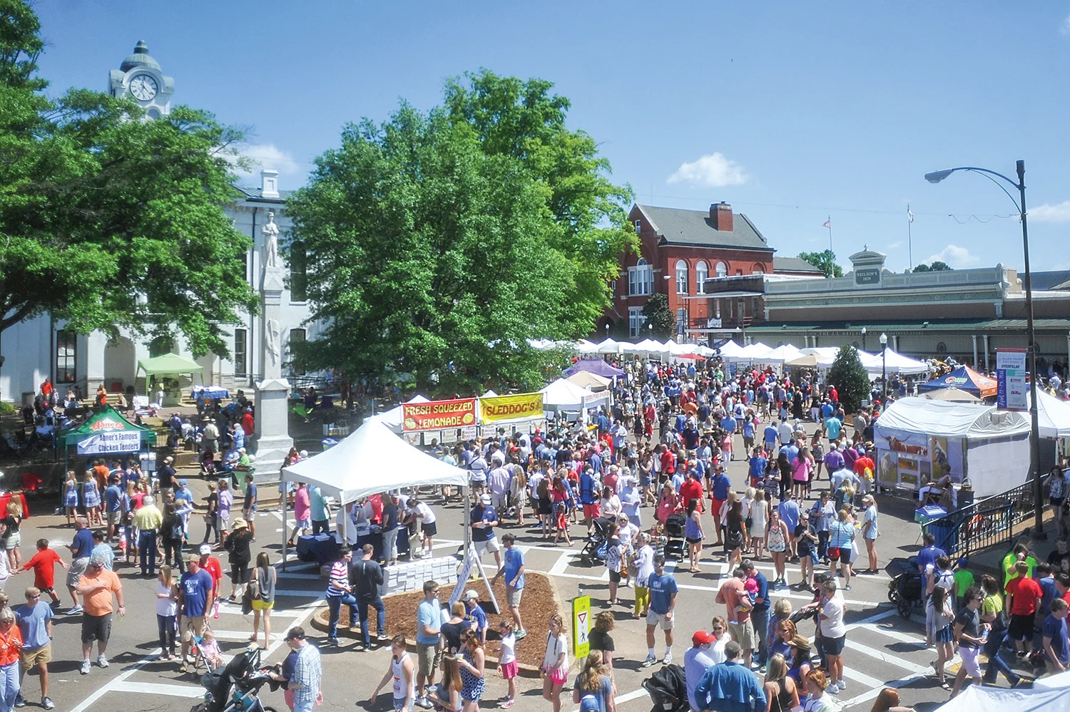 Crowd of people at Double Decker Arts Festival